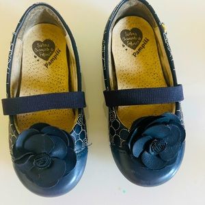 Pampili Mary Jane leather shoes for girls